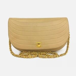 Chanel Vintage Half Moon Flap Bag